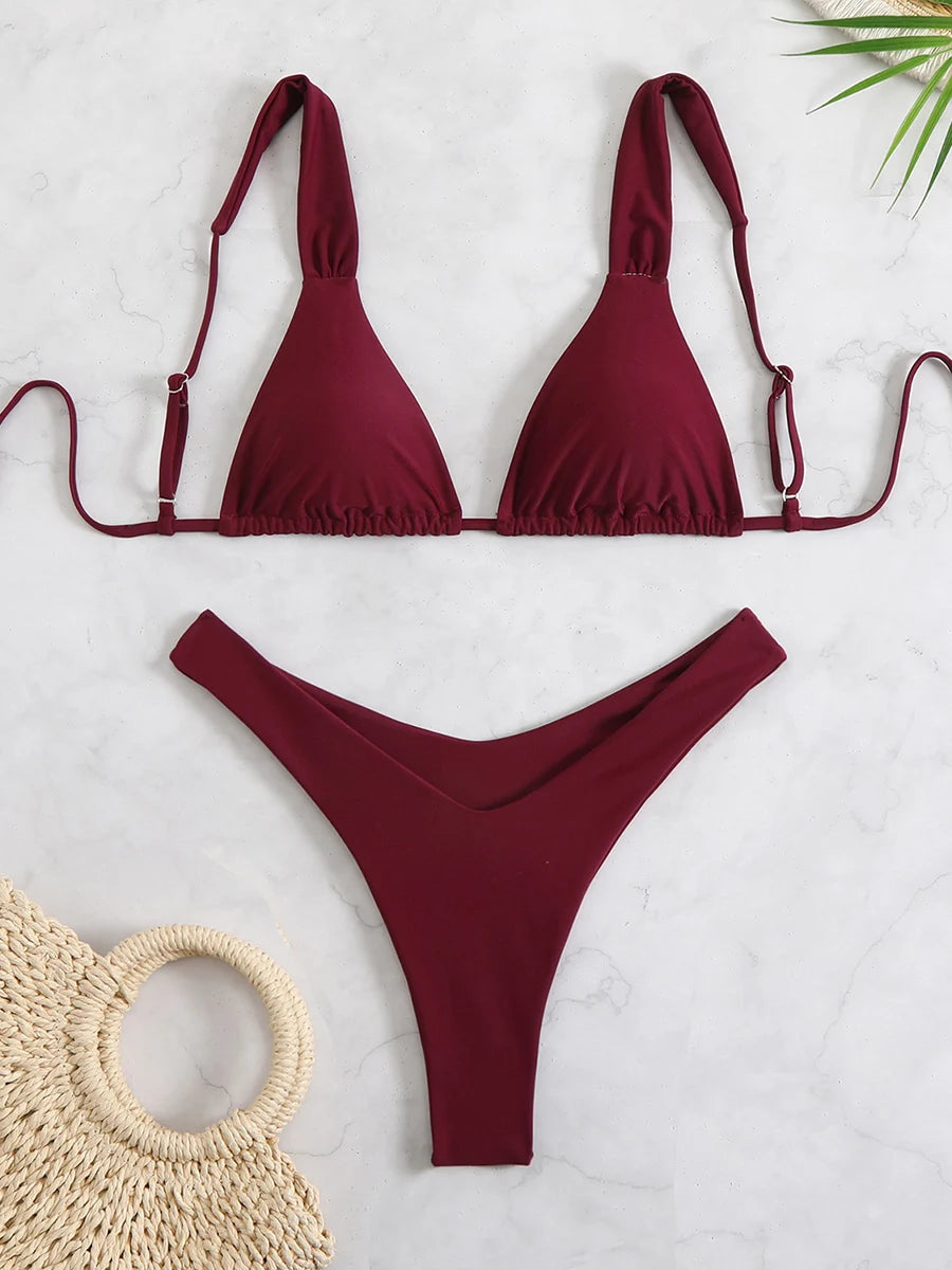 Sexy Micro Bikini Swimsuit 2025 Women  Female Swimwear Thong Brazilian Bikinis Sets Woman Two-piece Bathing Suit Swim Beach Wear