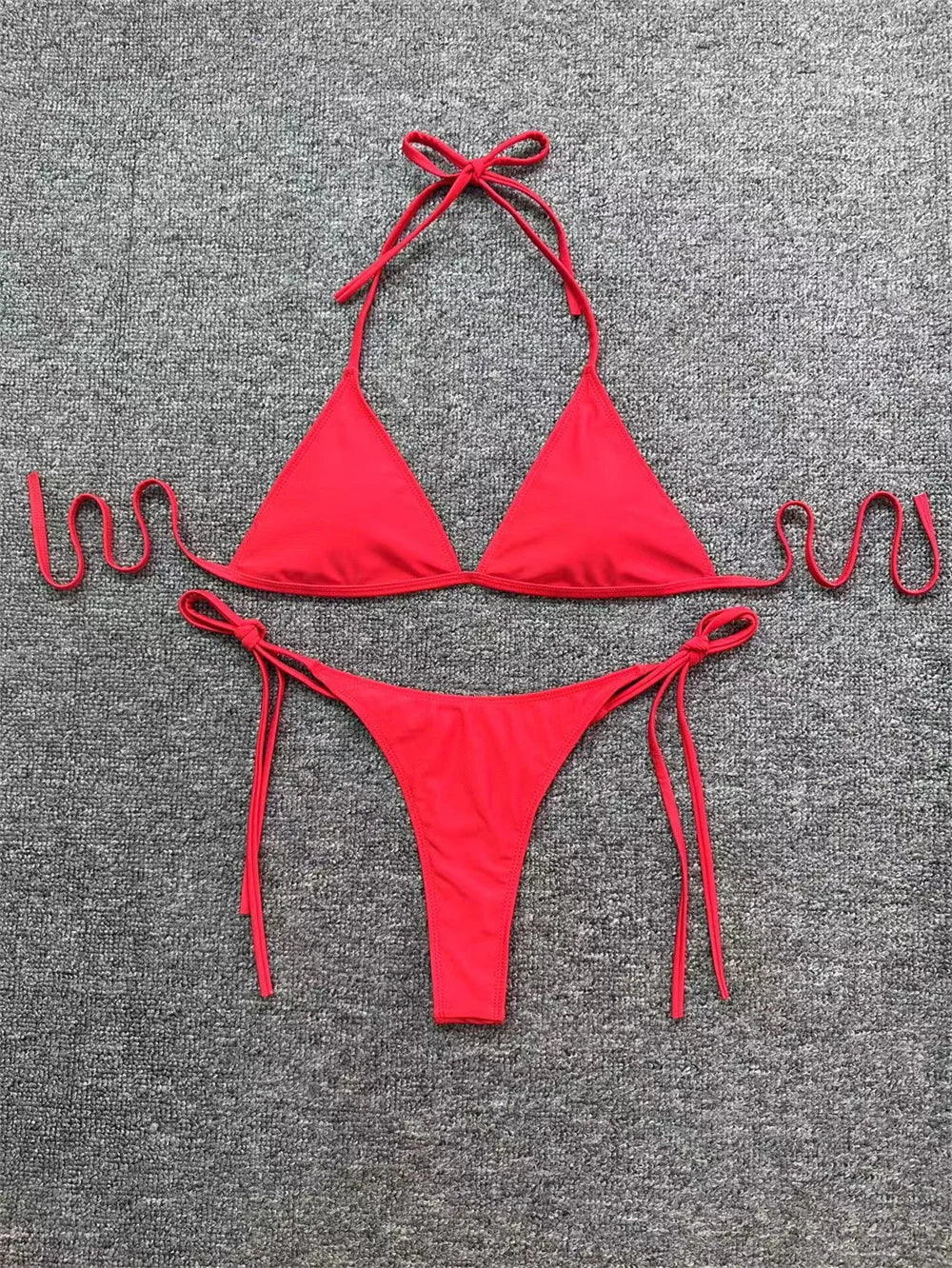 Micro String Extrem Bikini Backless Swimsuit Push Up Triangle Tangas Women Swimwear Y2k Brazilian Beachwear Bathing Suit Bikinis
