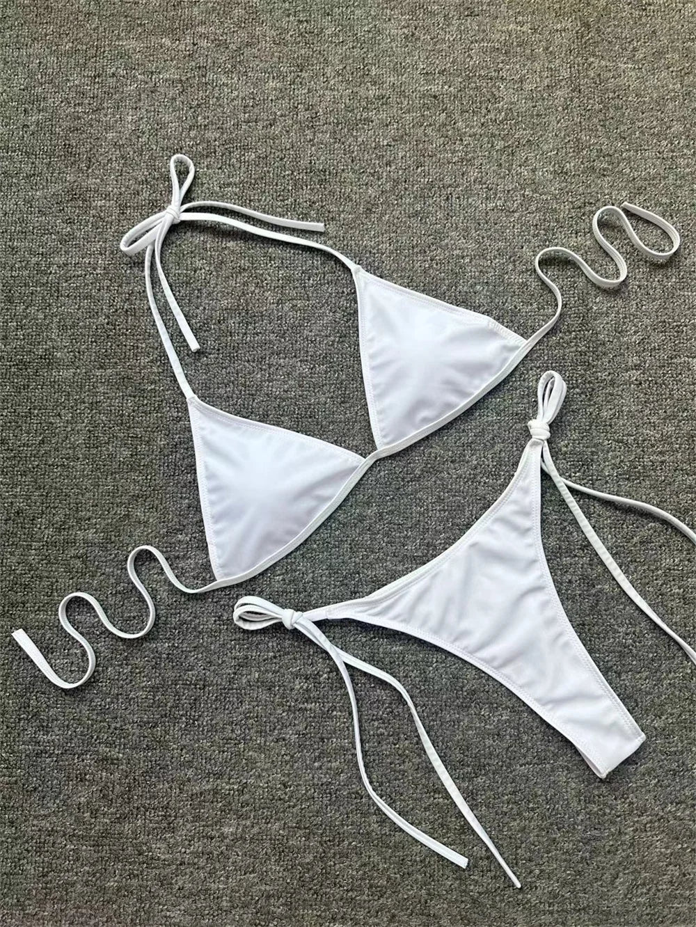 Micro String Extrem Bikini Backless Swimsuit Push Up Triangle Tangas Women Swimwear Y2k Brazilian Beachwear Bathing Suit Bikinis