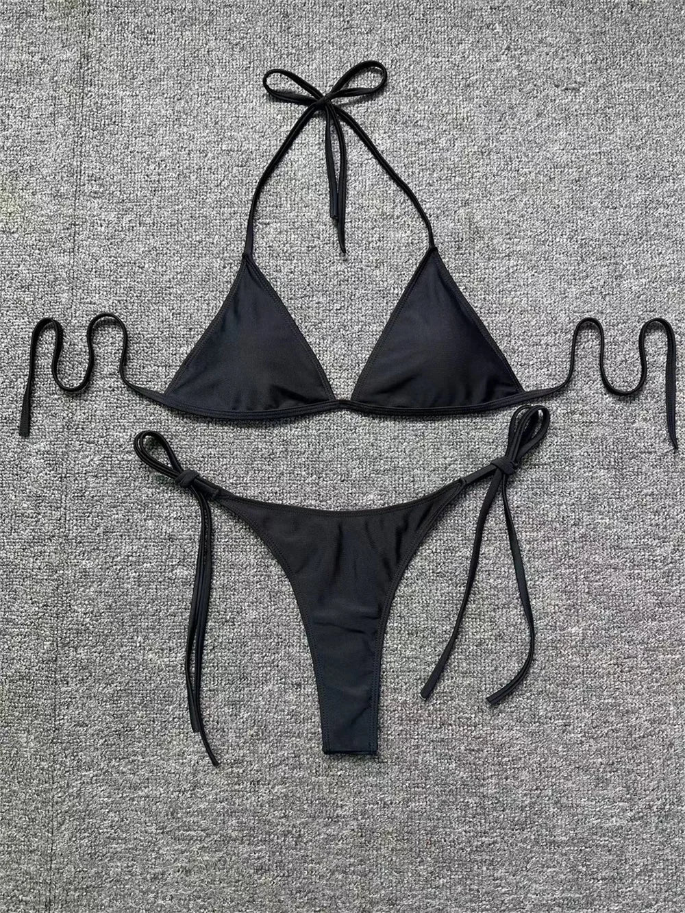 Micro String Extrem Bikini Backless Swimsuit Push Up Triangle Tangas Women Swimwear Y2k Brazilian Beachwear Bathing Suit Bikinis