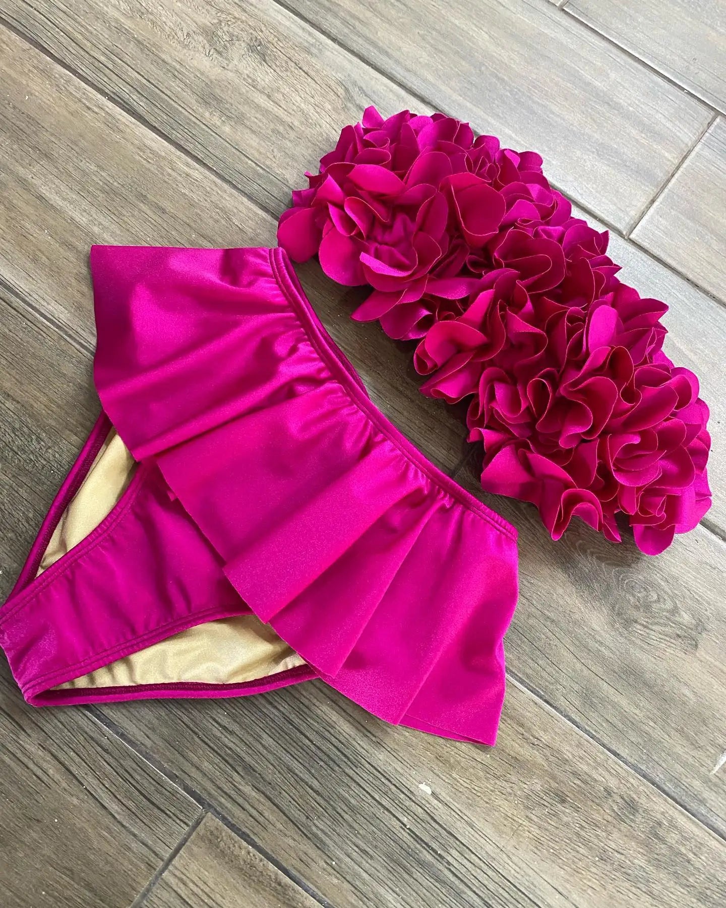 3D Flower Bikini Set Brazilian Biquini Low Waist Swimwear Push Up SwimSuit Women Solid Swimwear Sexy Beach Wear Female
