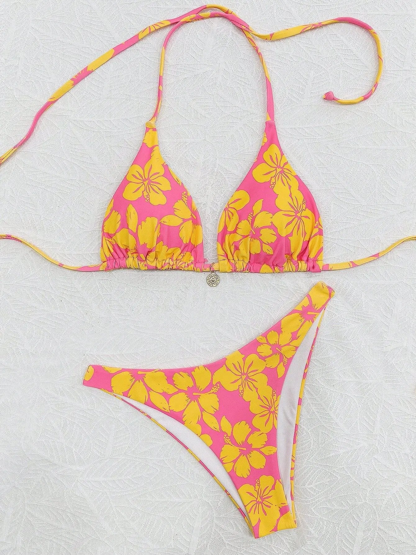String Bikinis 2025 Bikini Set Bandage Swimwear Printed Swimsuits Sexy Beachwear High Cut Bathsuits New Swim Wear Bathing Suits