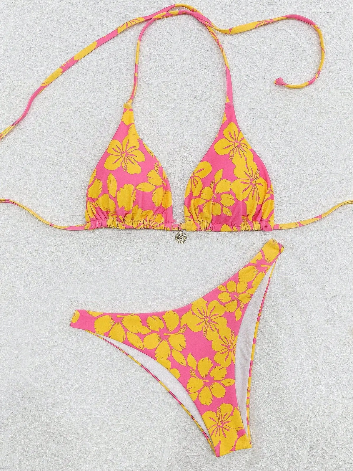 String Bikinis 2025 Bikini Set Bandage Swimwear Printed Swimsuits Sexy Beachwear High Cut Bathsuits New Swim Wear Bathing Suits