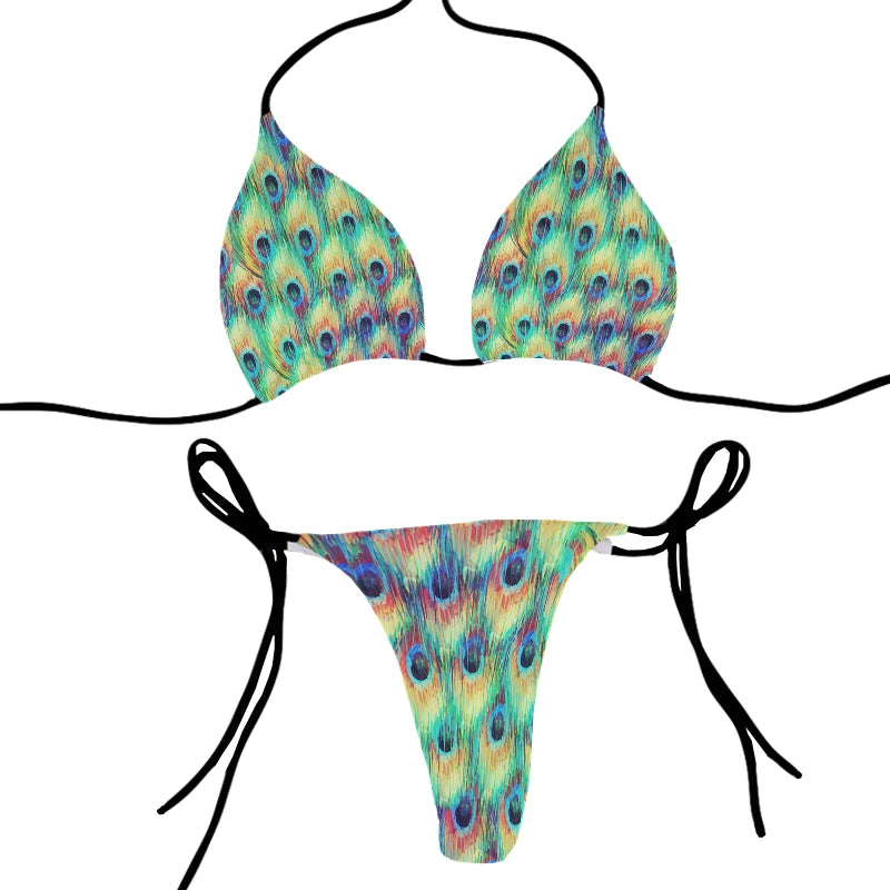 Animal Printed Summer Swimsuit Women Sexy Bikini Underpants Thong G-Strings Swimming Trunks Beachwear Bathing Female Sexy Swims