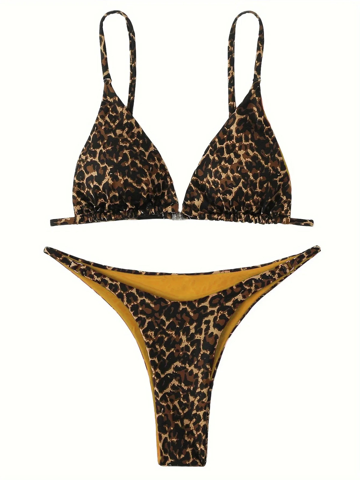 2024 Micro Leopard Bikini Women High Cut  Bandage Push Up Swimsuit Sexy Bathing Suit Padded Thong Swimwear,summer Beach Vacation