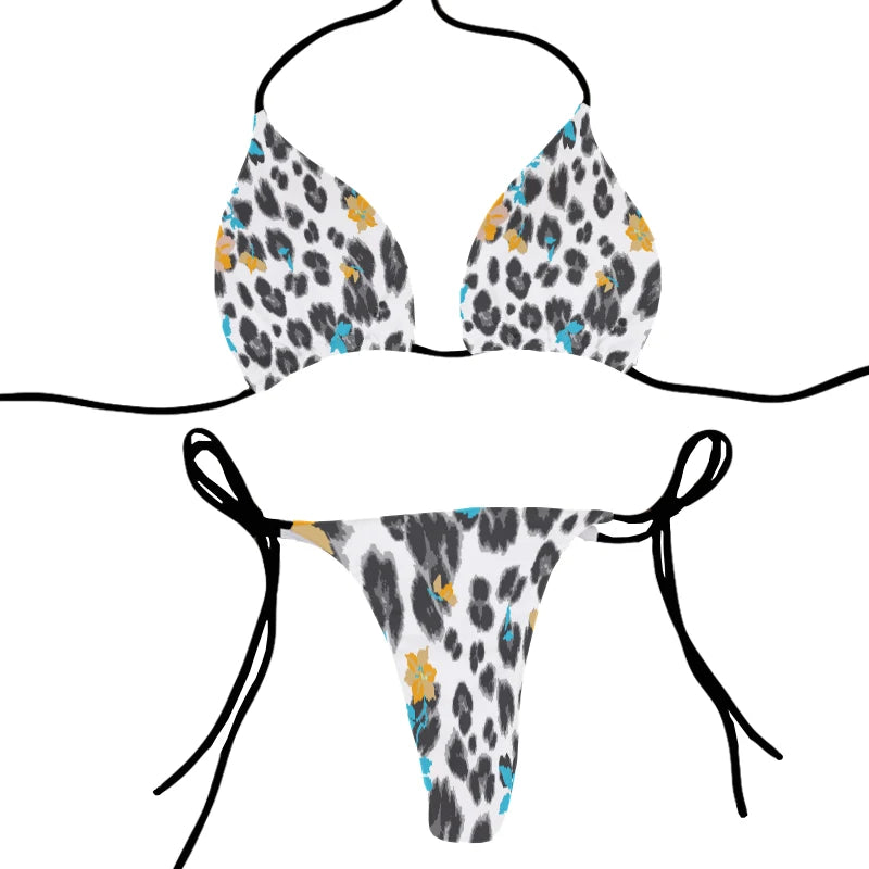 Animal Printed Summer Swimsuit Women Sexy Bikini Underpants Thong G-Strings Swimming Trunks Beachwear Bathing Female Sexy Swims