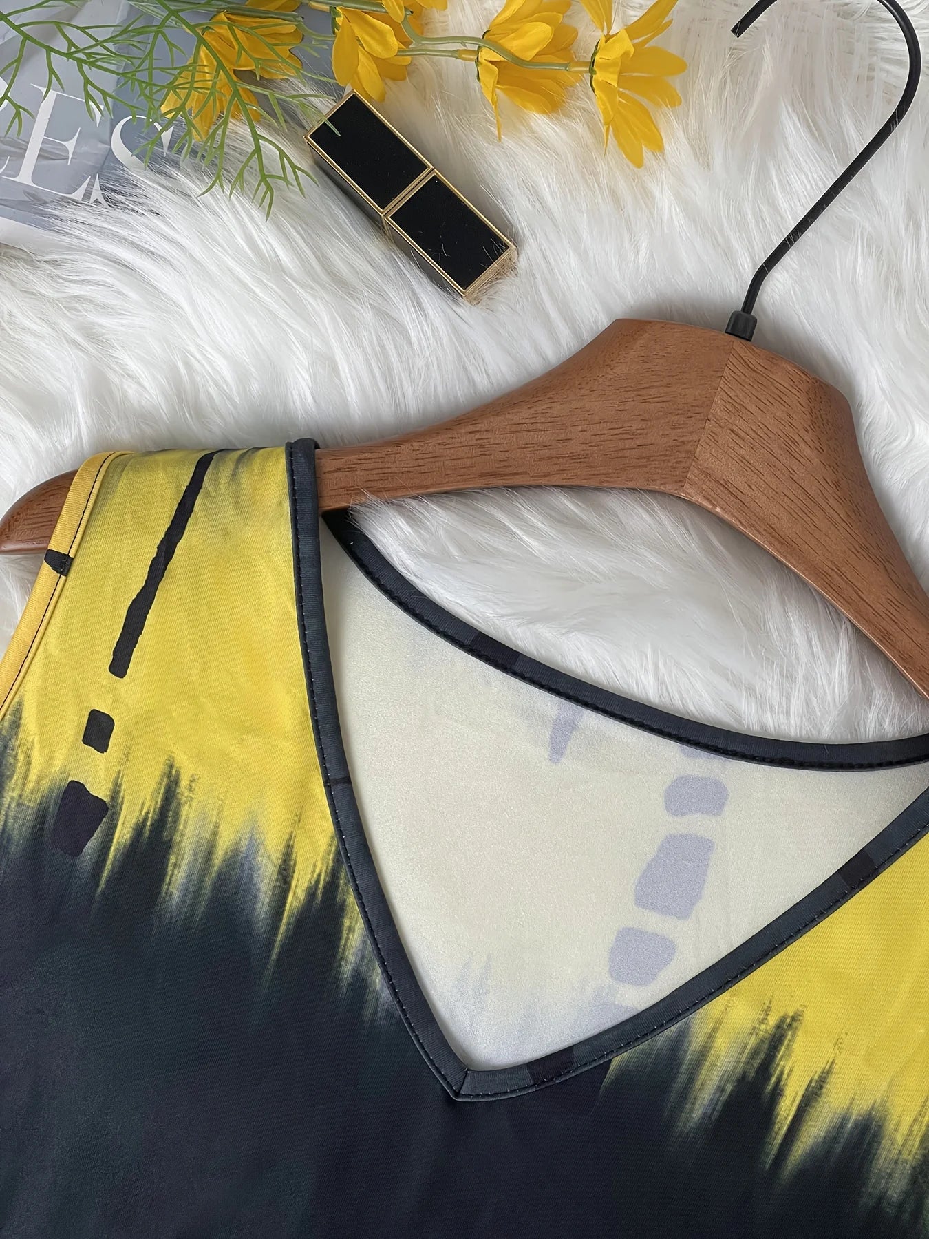 Plus Size Colorful Tie-Dye Sleeveless Dress