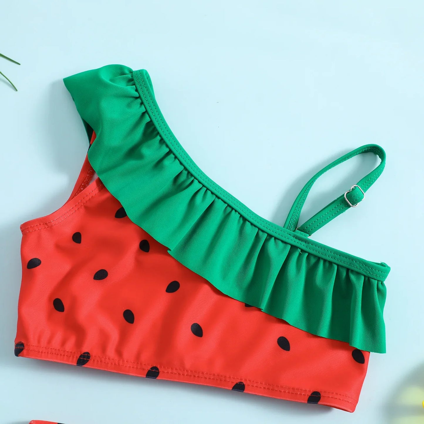 ma&baby 18M-7Y Toddler Kid Baby Girls Bikinis Sets Watermelon Ruffle Tops Shorts Swimwear Summer Beachwear Bathing Suit