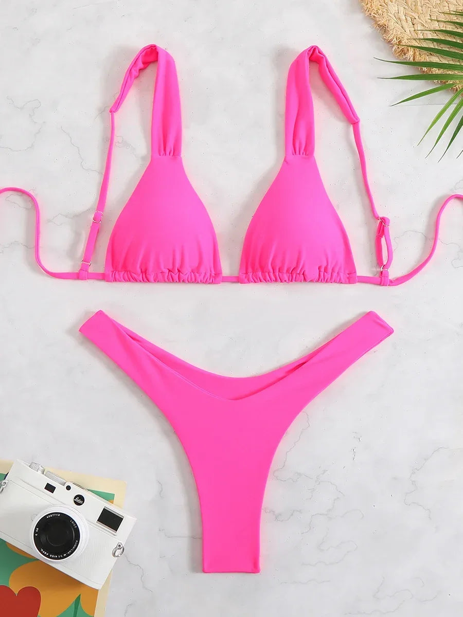 Sexy Micro Bikini Swimsuit 2025 Women  Female Swimwear Thong Brazilian Bikinis Sets Woman Two-piece Bathing Suit Swim Beach Wear