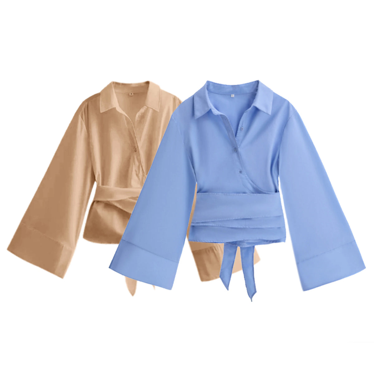 Summer Women’s Poplin Bow Tie Shirt, Multi-Color Casual Turn-Down Collar Double-Placket Blouse, Wrinkle-Resistant Chic Top