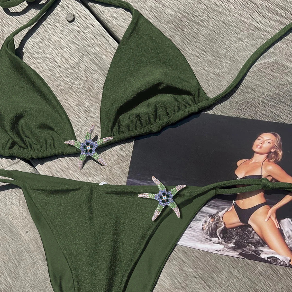 Sexy Bikini Swimsuit Women Swimwear Halter Bikinis Set Push Up Bathing Suit Solid Swimming Suit Biquini Female