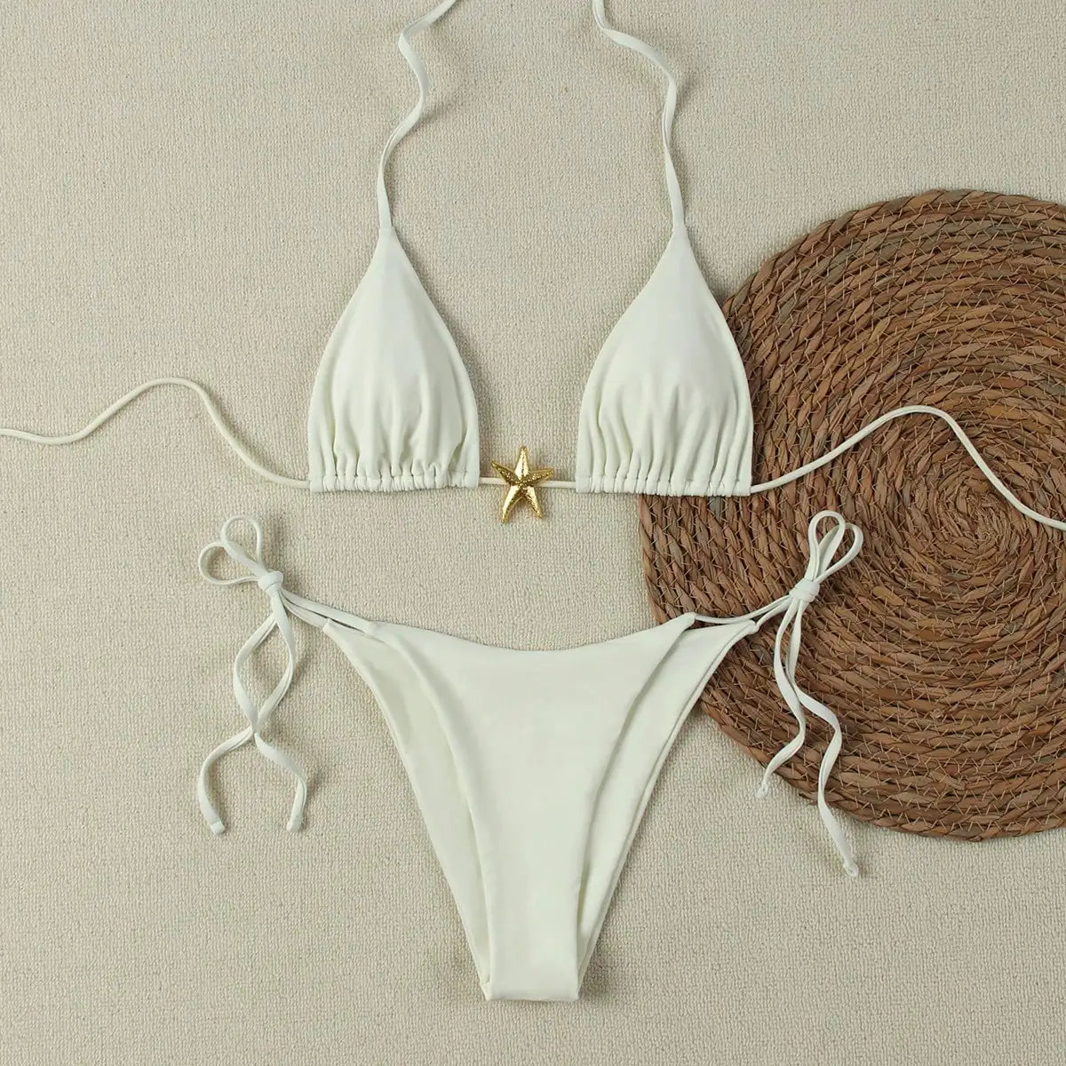 Sexy Bikinis 2025 Swimsuit For Women Starfish Swimwear Brazilian Bikini Set Biquini Female Swimming Suit Print Beachwear