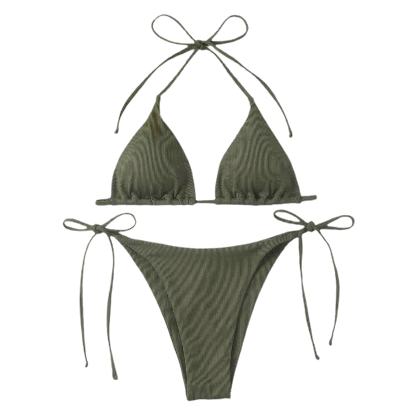 Long Sleeve Bikini Female Swimsuit Women Swimwear Four/Two-pieces Bikini set Sarong Halter Bather Bathing Suit Swim