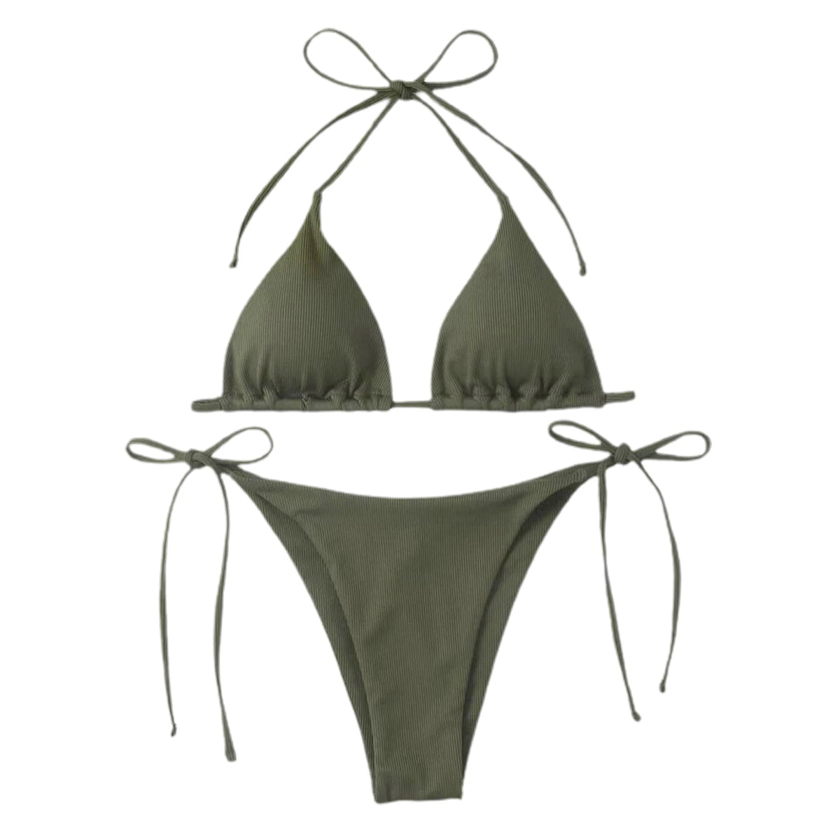 Long Sleeve Bikini Female Swimsuit Women Swimwear Four/Two-pieces Bikini set Sarong Halter Bather Bathing Suit Swim