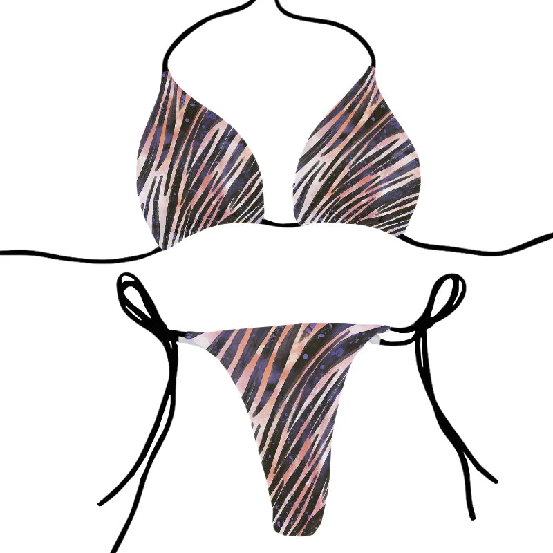 Animal Printed Summer Swimsuit Women Sexy Bikini Underpants Thong G-Strings Swimming Trunks Beachwear Bathing Female Sexy Swims