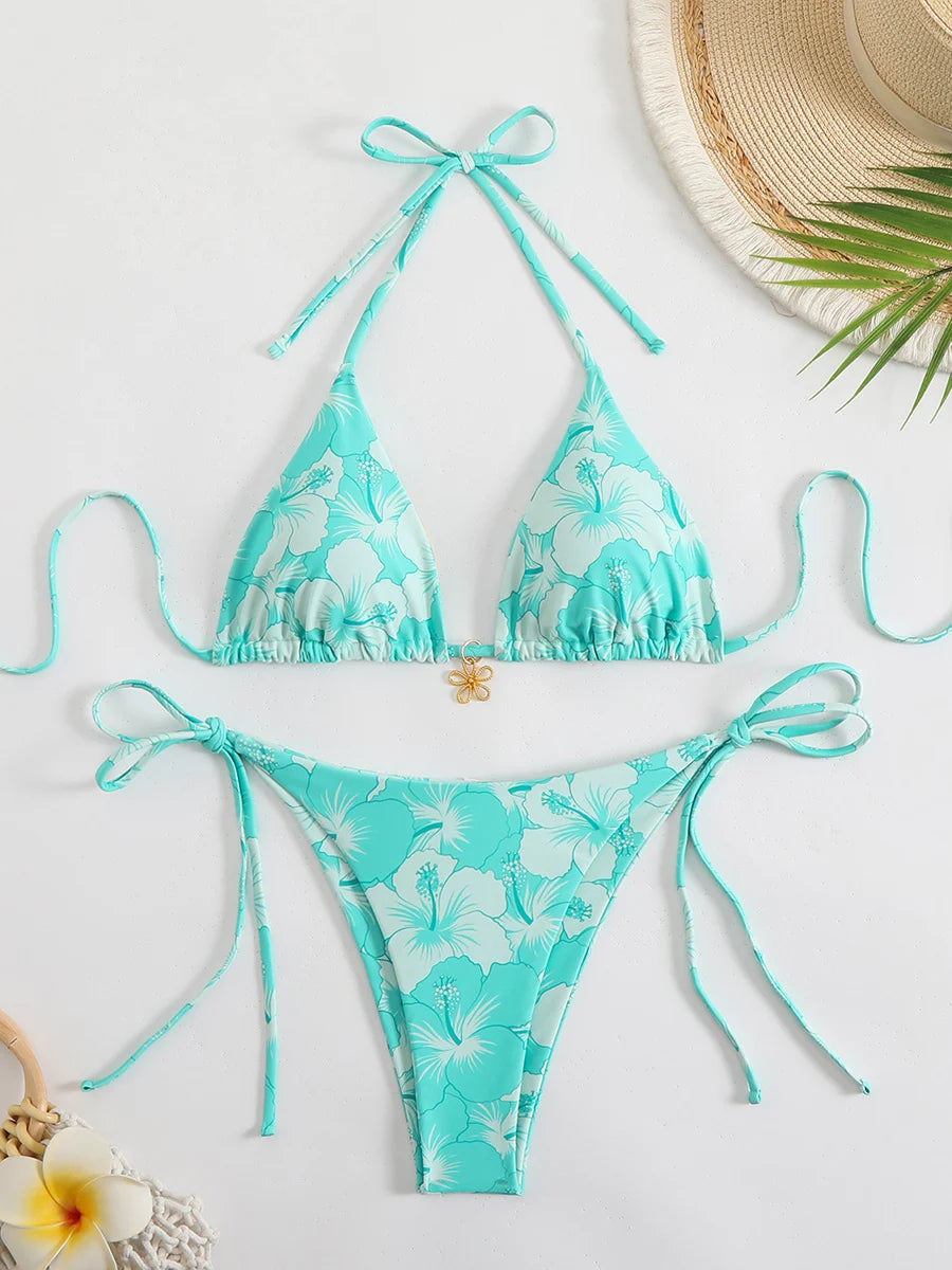 Sexy Micro Bikini Women's Swimsuit 2025 Trend Female Swimwear Two-piece Thong Bikinis Sets Beach Wear Swimming for Bathing Suit