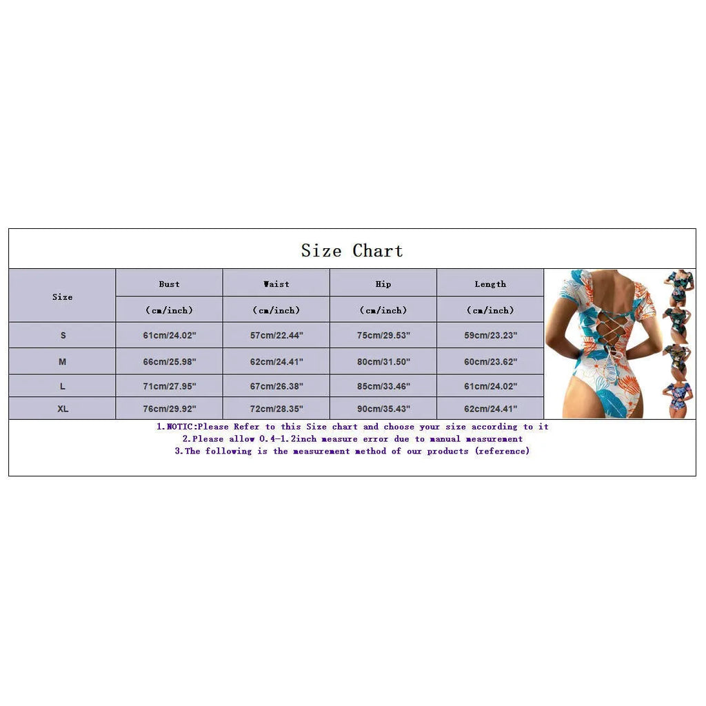 Women Swimsuit Fashion Swimsuit Printed Flower Triangle Bikini Strap Sexy Swimsuit Hawaiian Sea Sexy One-Piece Swimsuit Biquini