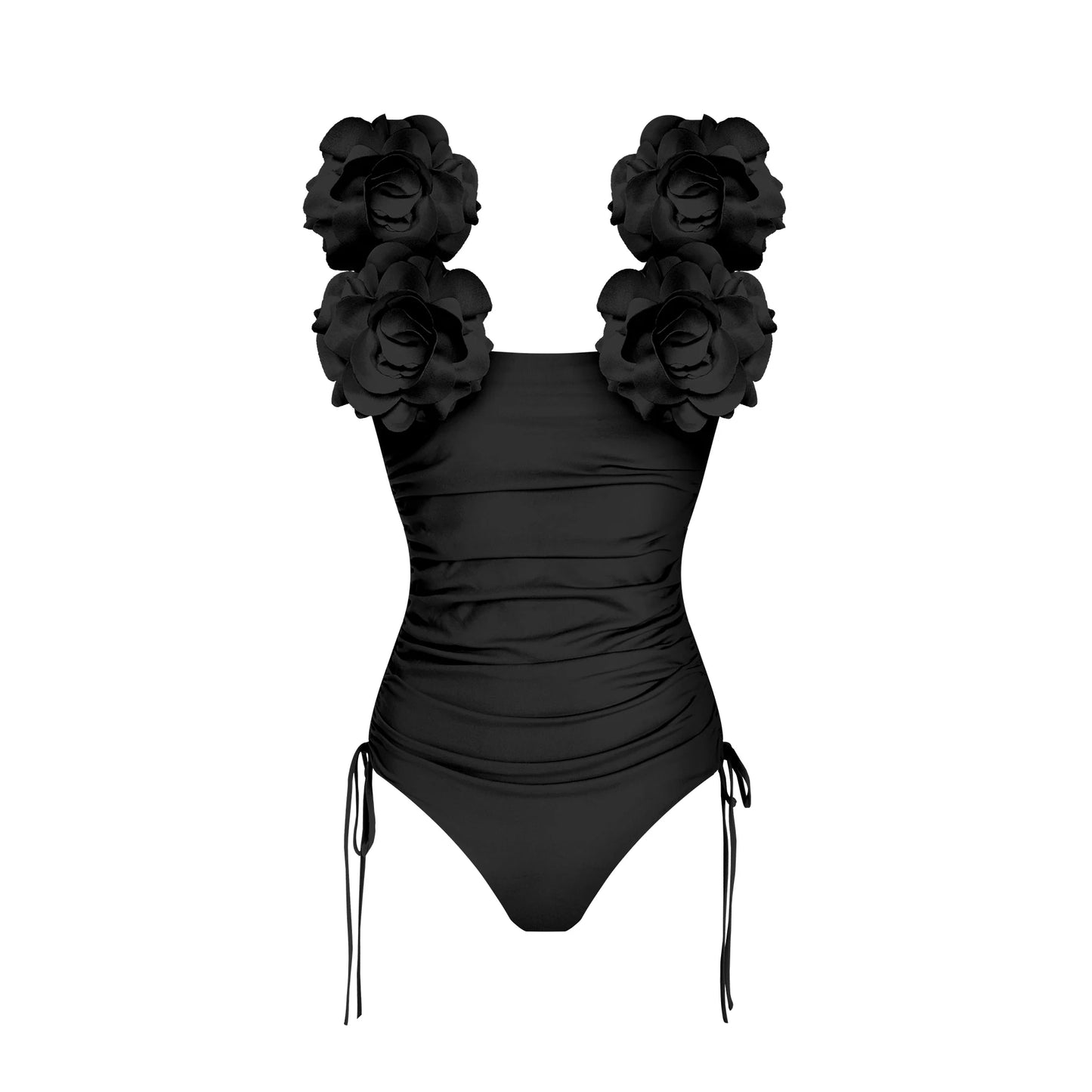 3D Flower Bikini Set Brazilian Biquini Low Waist Swimwear Push Up SwimSuit Women Solid Swimwear Sexy Beach Wear Female