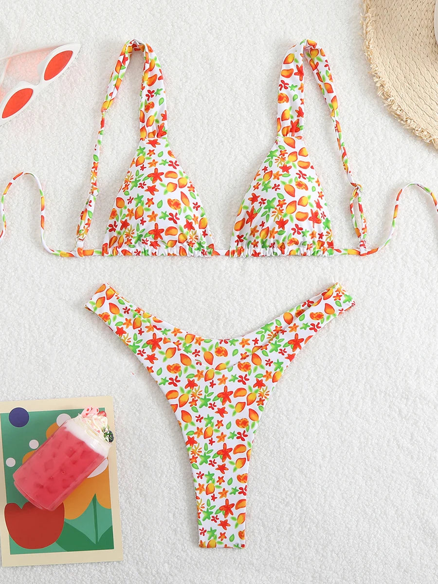 Sexy Micro Bikini Swimsuit 2025 Women  Female Swimwear Thong Brazilian Bikinis Sets Woman Two-piece Bathing Suit Swim Beach Wear
