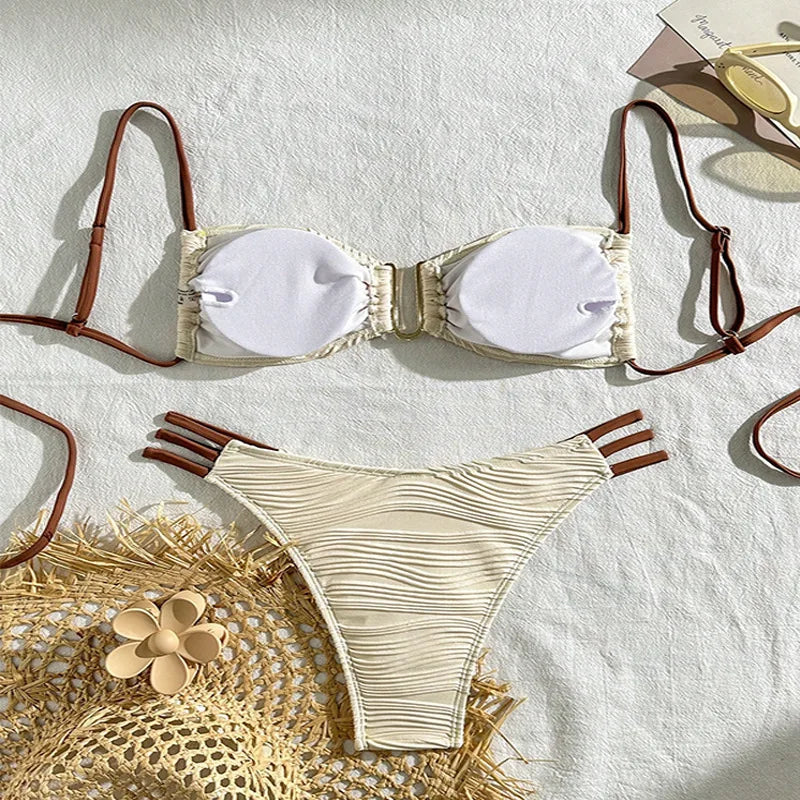 New Sexy Bikinis Swimsuits Women's Swimwear Push Up Female Beach Swim Wear Bathing Suits Brazilian Bikini Set Pool Bather