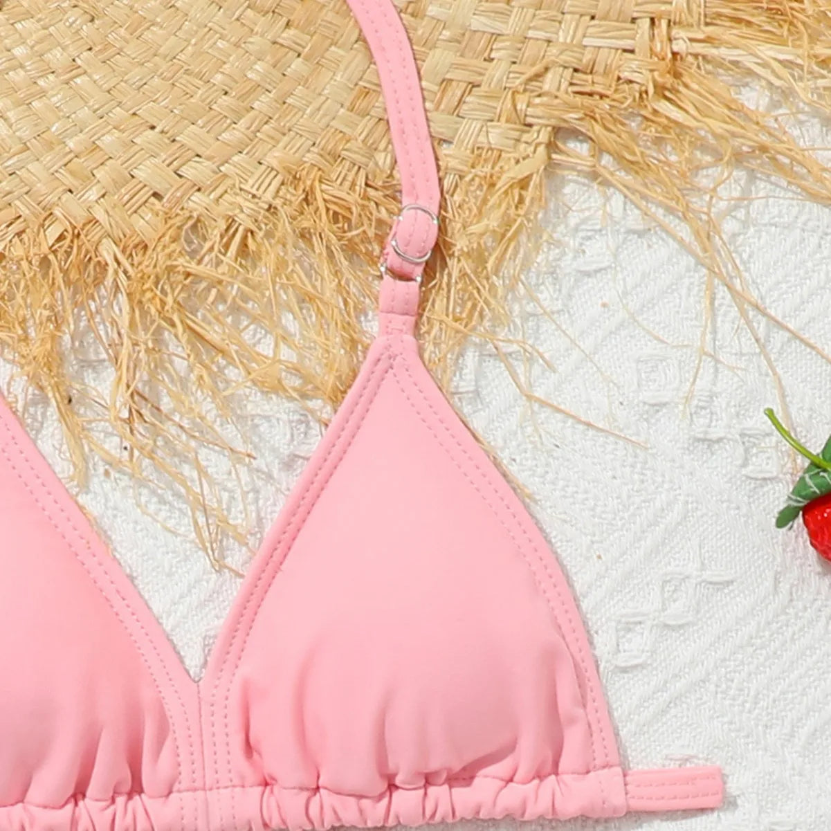 3 Pieces Bikini Top & Skirt 2025 Girls Swimsuit Kids High Waist Swimwear Children Bathers Bathing Swimming Swim Suit Beachwear