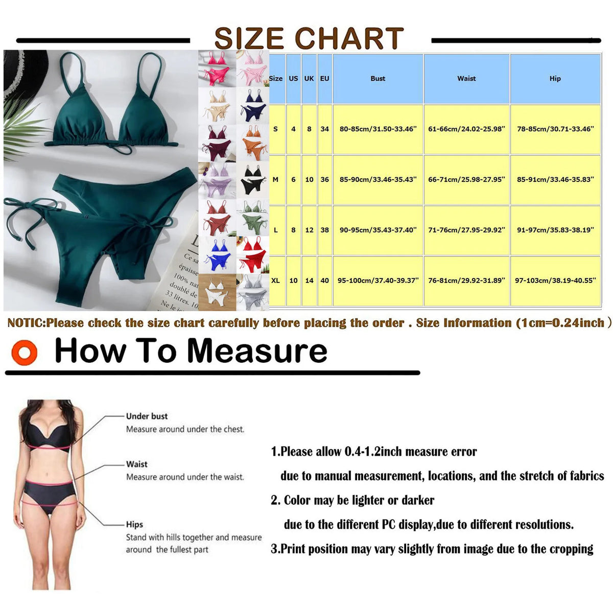 Women's Summer Fashion Sexy Basic Solid Color Backless Lace-up High Waist Adjust Buckle Sling Bikini Three-pieces Swimsuit