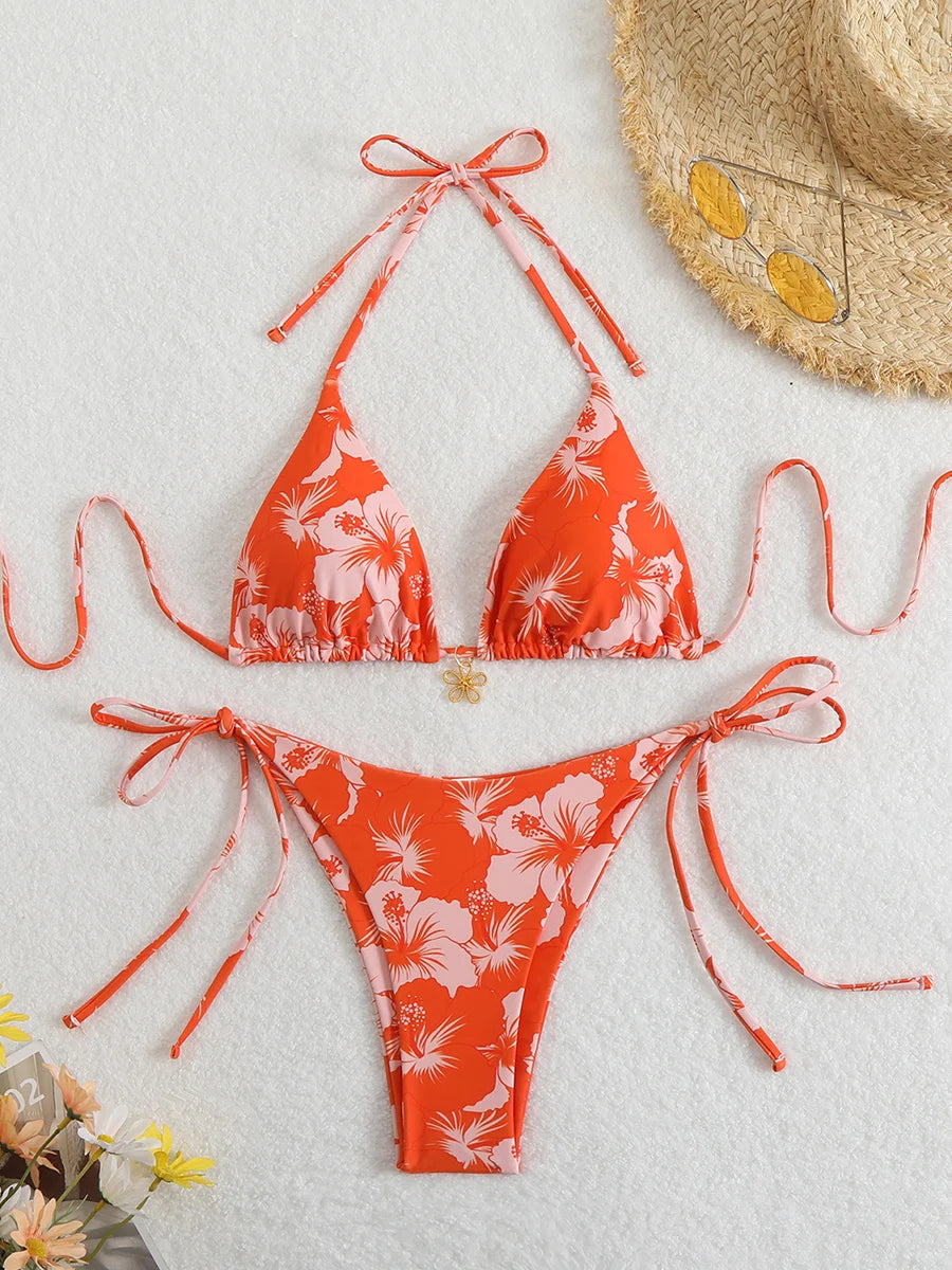 Sexy Micro Bikini Women's Swimsuit 2025 Trend Female Swimwear Two-piece Thong Bikinis Sets Beach Wear Swimming for Bathing Suit