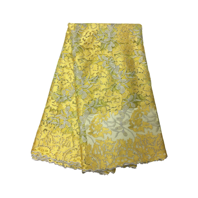 2025 Nigerian Embroidered  Lace Fabric High Quality 5 Yards African Lace Fabric Lace Wedding Dress for Women party Dress .DIY SEWING