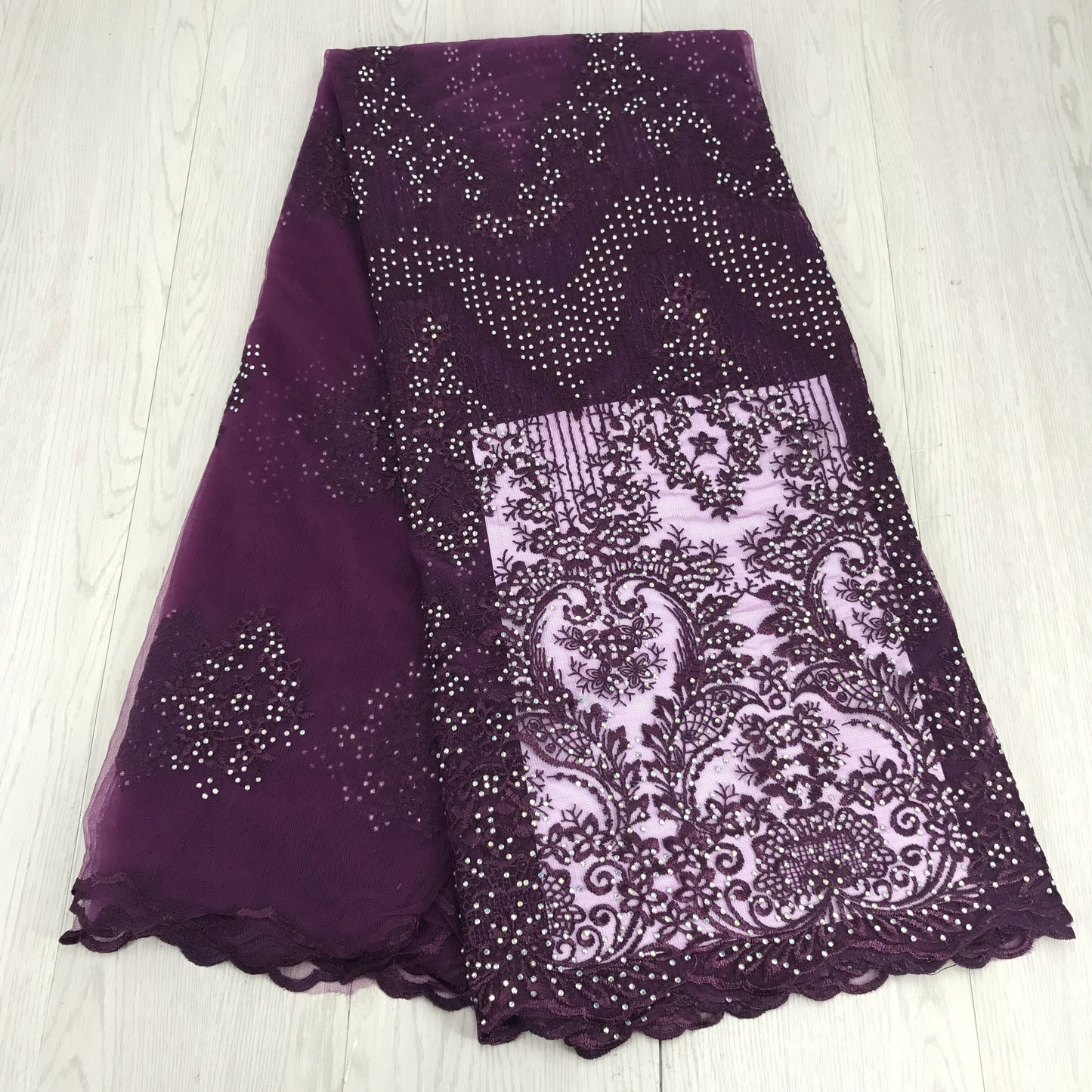 2025 Nigerian Embroidered  Lace Fabric High Quality 5 Yards African Lace Fabric Lace Wedding Dress for Women party Dress .DIY SEWING