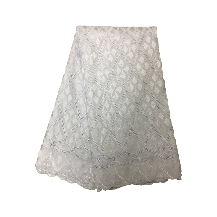 2025 Nigerian Embroidered African Lace Fabric for Wedding - No. 125, 5 Yards