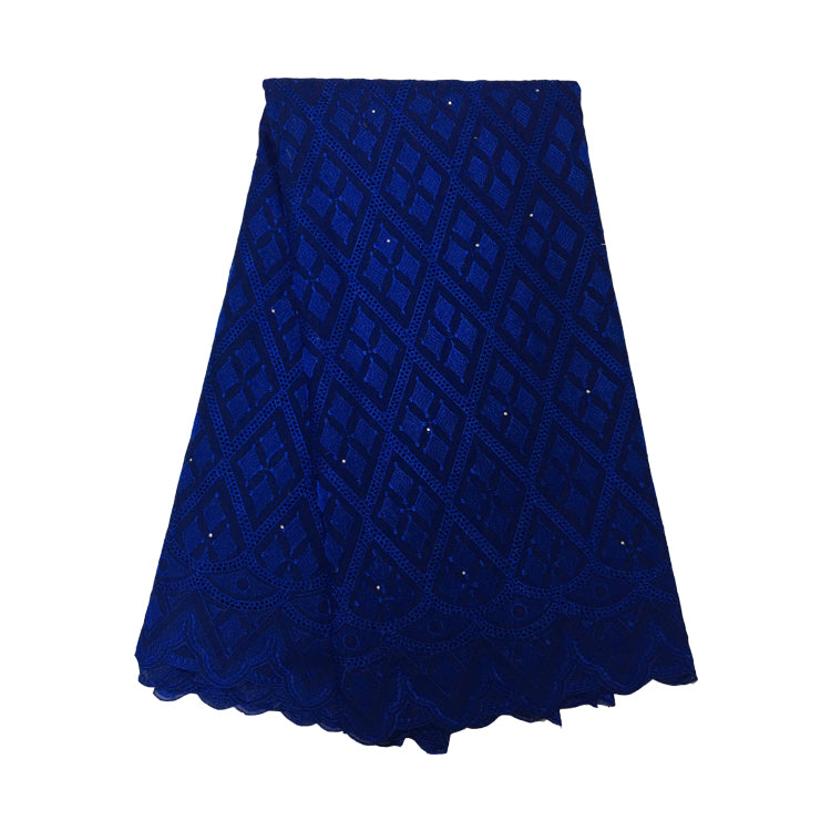 2025 Nigerian Embroidered African Lace Fabric for Wedding - No. 125, 5 Yards