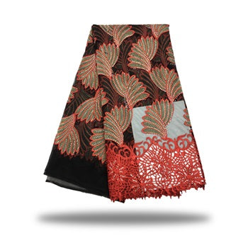 2025 Nigerian Embroidered  Lace Fabric High Quality 5 Yards African Lace Fabric Lace Wedding Dress for Women party Dress .DIY SEWING