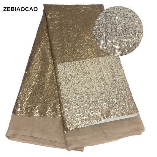 2025 Nigerian Embroidered  Lace Fabric High Quality 5 Yards African Lace Fabric Lace Wedding Dress for Women party Dress .DIY SEWING