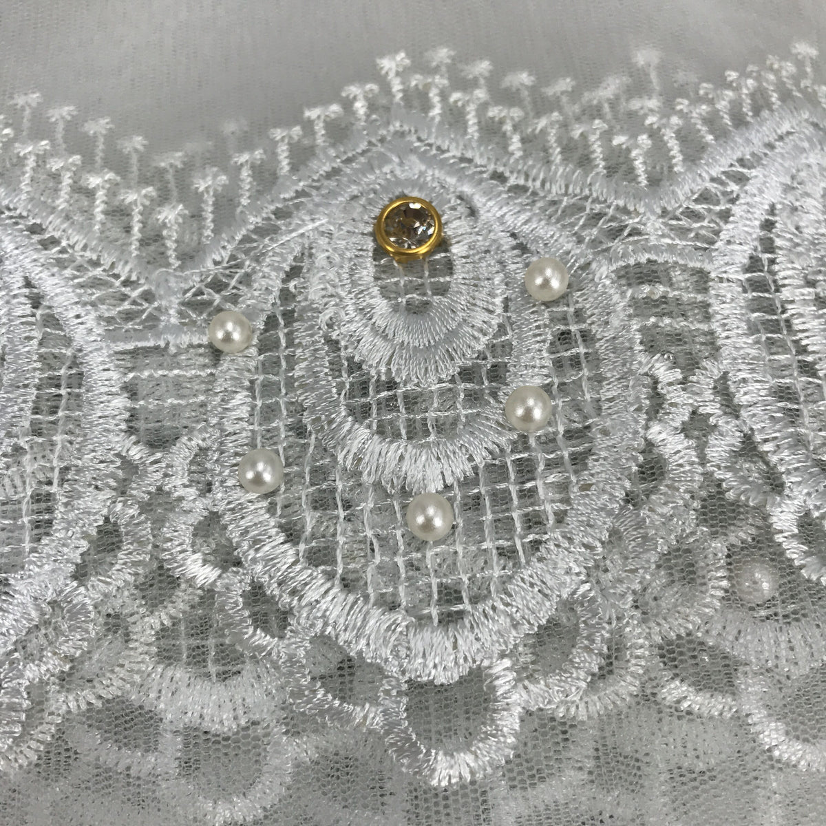 2025 Nigerian Embroidered African Lace Fabric for Wedding - No. 083, 5 Yards
