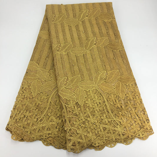 2025 Nigerian Embroidered  Lace Fabric High Quality 5 Yards African Lace Fabric Lace Wedding Dress for Women party Dress .DIY SEWING