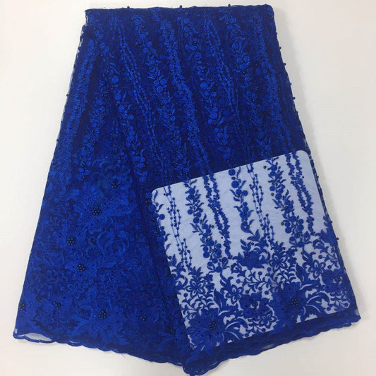 2025 Nigerian Embroidered  Lace Fabric High Quality 5 Yards African Lace Fabric Lace Wedding Dress for Women party Dress .DIY SEWING