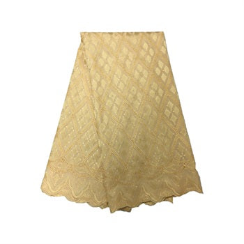 2025 Nigerian Embroidered African Lace Fabric for Wedding - No. 124, 5 Yards