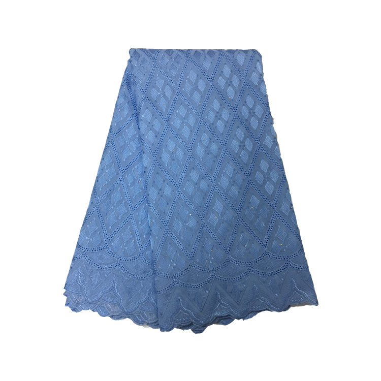 2025 Nigerian Embroidered African Lace Fabric for Wedding - No. 125, 5 Yards