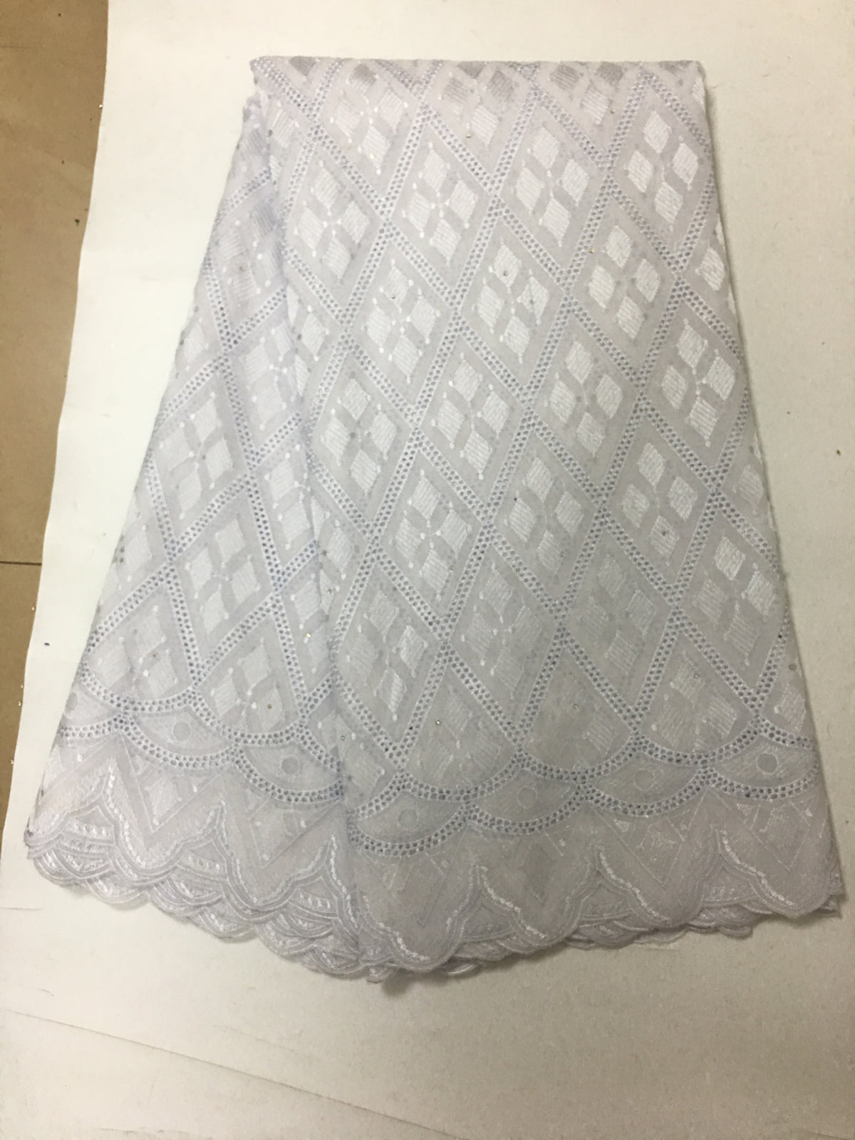 2025 Nigerian Embroidered African Lace Fabric for Wedding - No. 105, 5 Yards